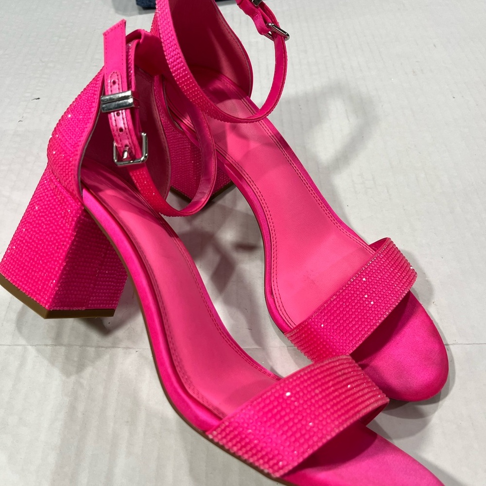 GIANNI BINI BLING OUT RHINESTONE EMBELLISHED HEEL - Picture 4 of 15